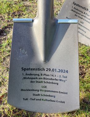 Spatenstich Bünsdorfer Weg Schönberg