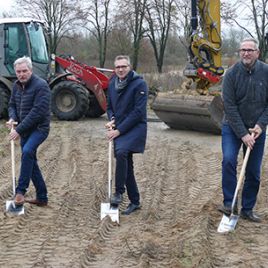 Spatenstich in Röbel An de Wisch