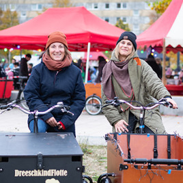 Die Quartiersmanagerinnen Anne-Katrin Schulz und Sara Köhler