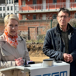 Ministerpräsidentin Manuela Schwesig und Baudezernent Bernd Nottebaum