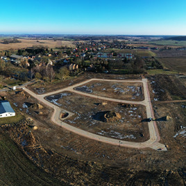 Die fertigen Erschließungsanlagen im  Baugebiet "Hofseeblick" in Kargow