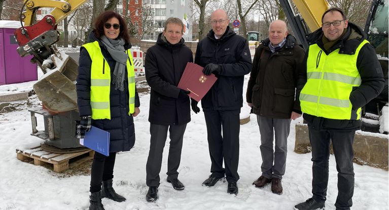 Übergabe der Erschließungsanlagen im Baugebiet "An de Wisch" in Röbel/Müritz