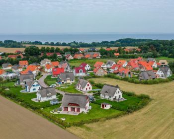 Luftbild Ferienhausgebiet Groß Schwaansee