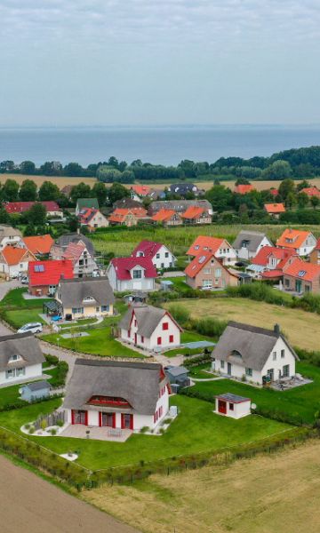 Luftbild Ferienhausgebiet Groß Schwaansee