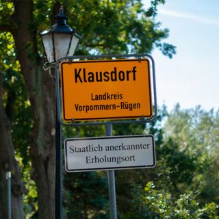 LGE Klausdorf Ortseingangsschild