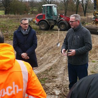 Spatenstich in Röbel An de Wisch