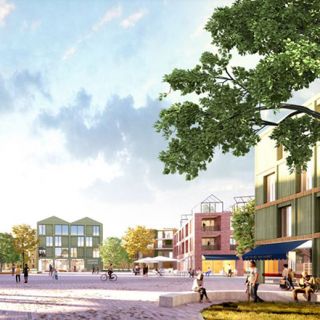 Visualisierung Warnitz Quartiersplatz Copyright MOSAIK Architekten BDA